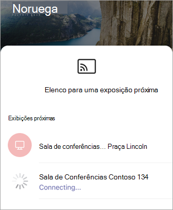 Selecionar dispositivo quando o PowerPoint abrir