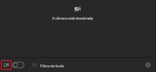 Selecionar o ícone da câmara para ativar a câmara