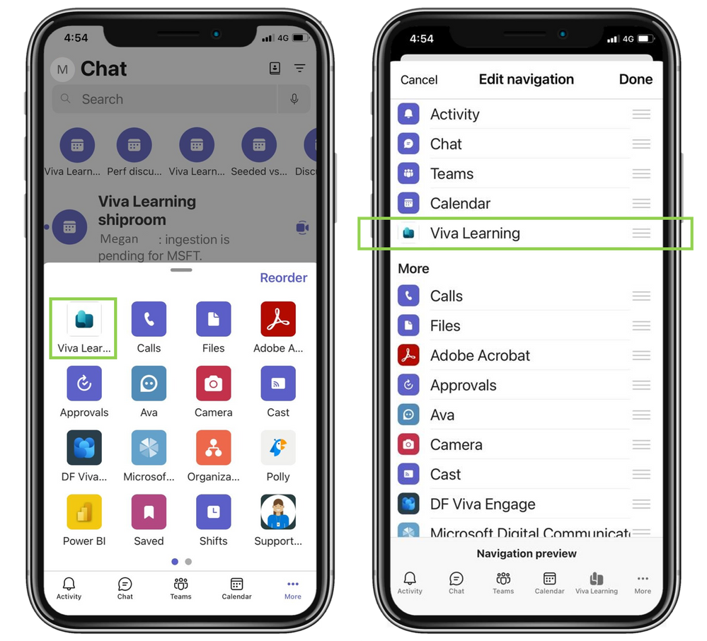 screenshot of viva mobile app