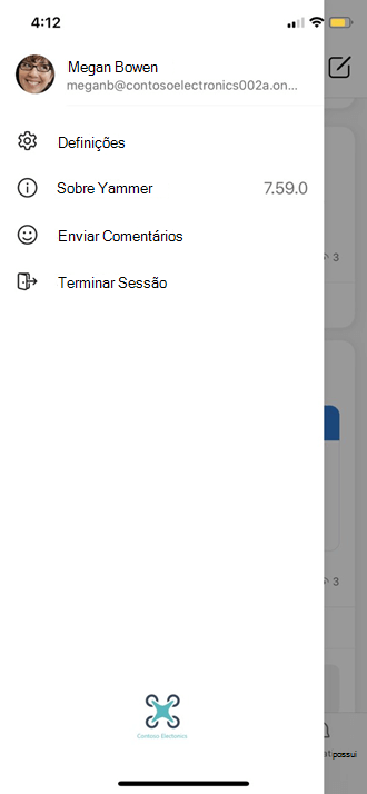 Avatar do perfil móvel