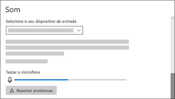 Definições de som