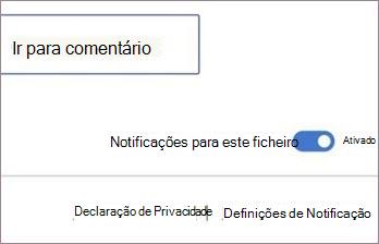 Ativar ou desativar notificações