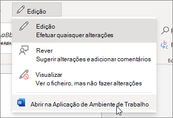 Abrir na Aplicação de Ambiente de Trabalho