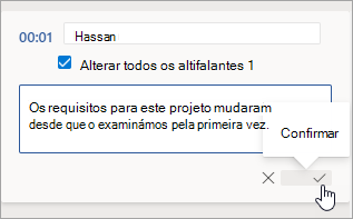 Selecione Confirmar.