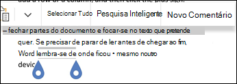 Selecione Novo Comentário no menu de contexto