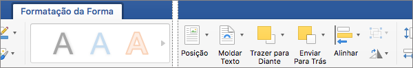 Para alinhar um ou mais objetos selecionados, clique em Alinhar