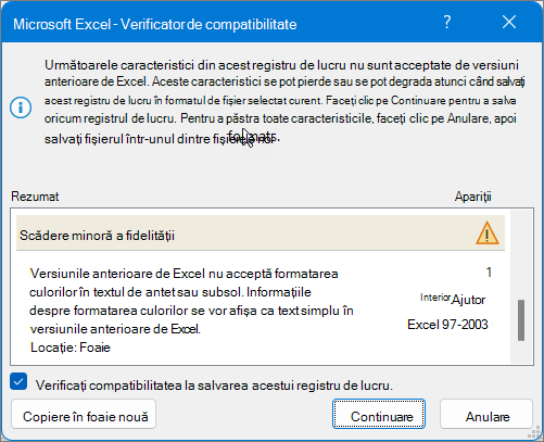 Utilizați Remedierea pentru a rezolva problemele de compatibilitate