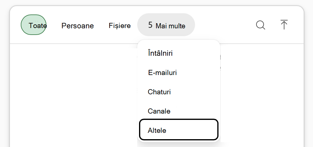 Captură de ecran a meniului 