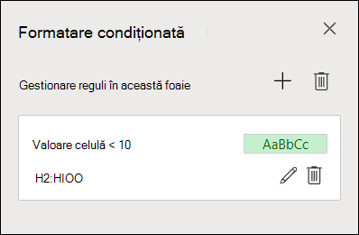 Image showing step 2 of editing a Conditional Formatting rule