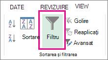 Butonul Filtru