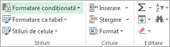 Formatare condiționată