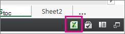 Pictograma Excel din Excel pentru web