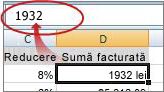 The value is shown in the formula bar