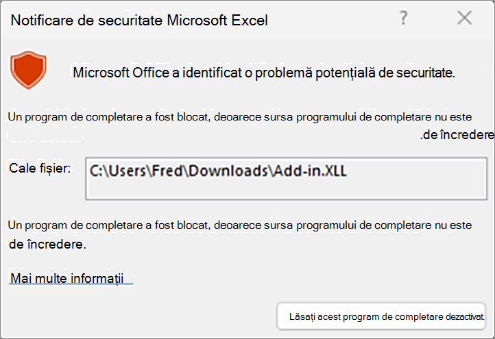 Panoul XLL de blocare