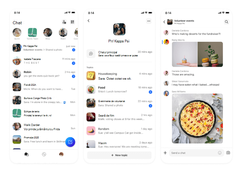 Subiecte GroupMe