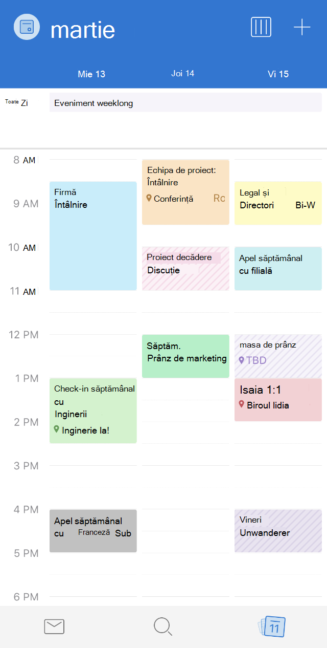 Calendar categories