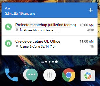 Redimensionarea widgetului E-mail