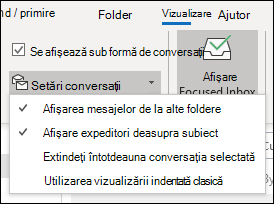 Setările pentru conversații