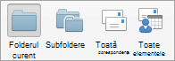 Afișează opțiunile de căutare din Mail