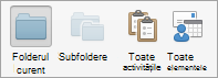 Afișează opțiunile de căutare Activități