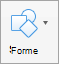 Butonul Forme pe fila Inserare
