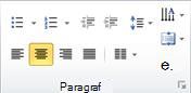 Grupul Paragraf de pe fila Pornire