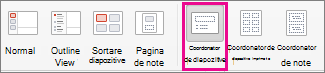 Comanda PPT pentru coordonatorul de diapozitive pentru Mac