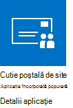 Aplicația Cutie poștală site