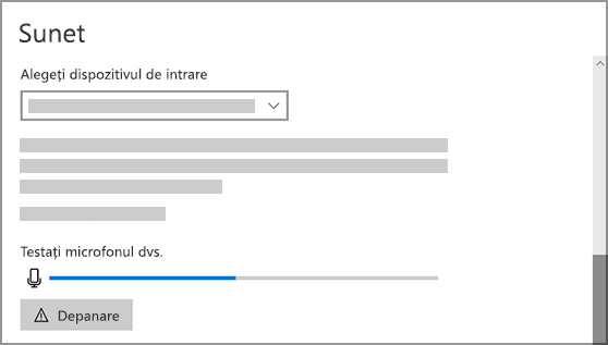 Setări de sunet