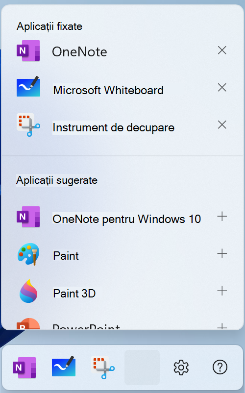 O captură de ecran a meniului de editare a creionului din Windows 11.