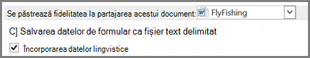 Word 2013 preserve fidelity options