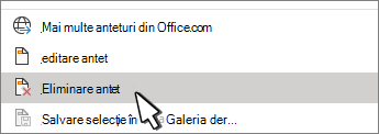 Remove header button