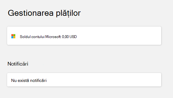 Verificați soldul contului după conectare.
