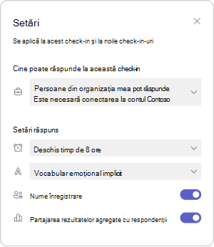 Gestionați setările de înregistrare