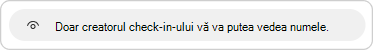 Descrierea confidențialității este furnizată atunci când răspundeți la verificare