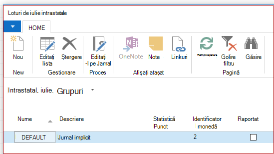 Instrastat Jnl. Batches