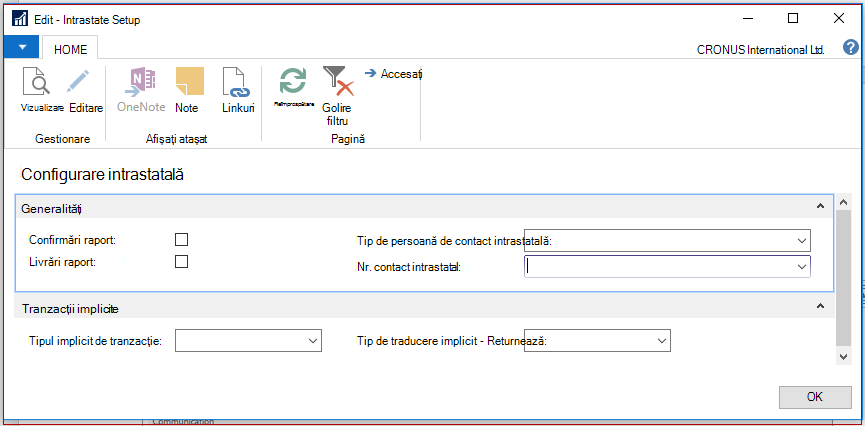 Configurare Intrastat