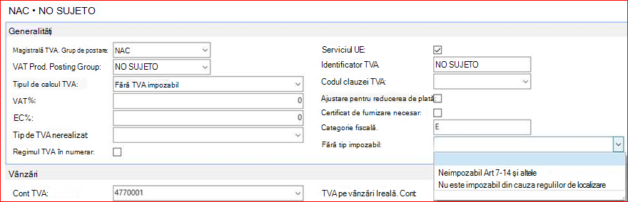 Informații SII în grupurile de contabilizare TVA