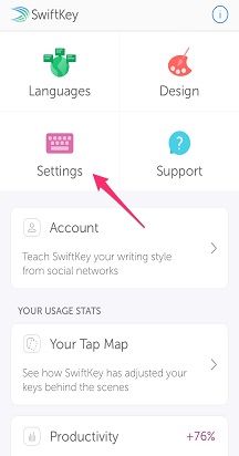 Settings_Autocorrect setări SwiftKey
