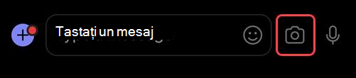 Accesați camera atingând imaginea din partea dreaptă a casetei de compunere.