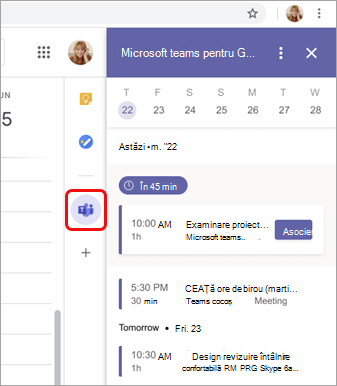 Vizualizarea tuturor întâlnirilor