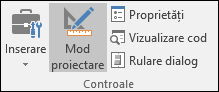 Modul proiectare din panglică