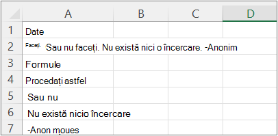 Rezultatele exemplului 3