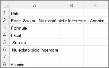 Rezultatele exemplului 4