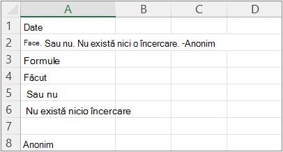 Rezultatele exemplului 5