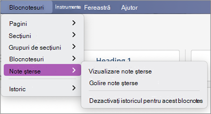 Blocnotesuri > Vizualizarea Note > șterse Note șterse