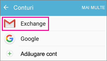Alegeți contul dvs.