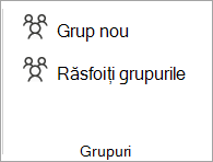 Din panglică, selectați Navigați prin grupuri