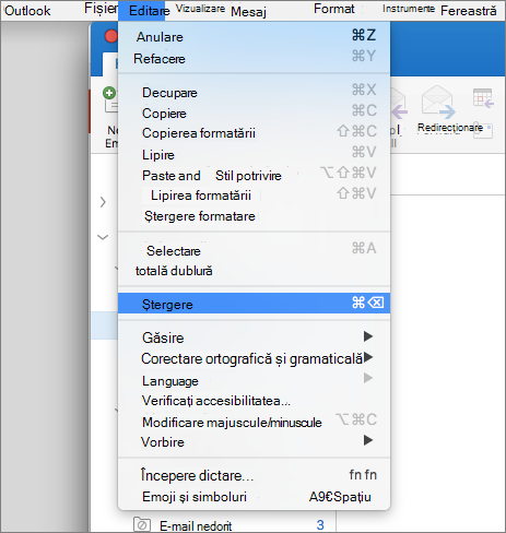 ștergere folder