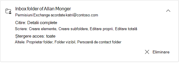 Fișa de folder partajat extinsă a lui Allan Munder
